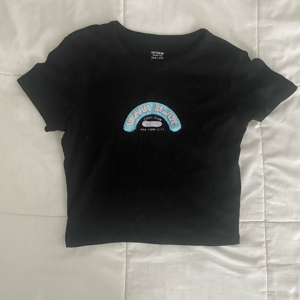 Cotton On Black Short Sleeve Tee Casual Essential